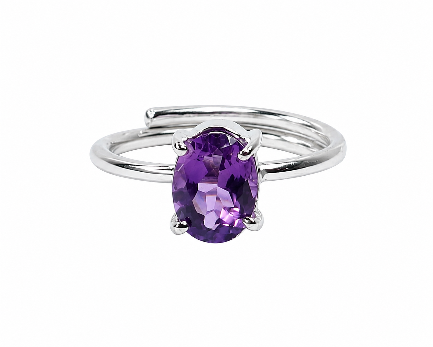 Amethyst Faceted Ring Amethyst Faceted Ring