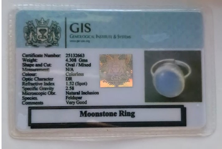 Moon Stone Ring 6 MSR1 FX Moon Stone Ring