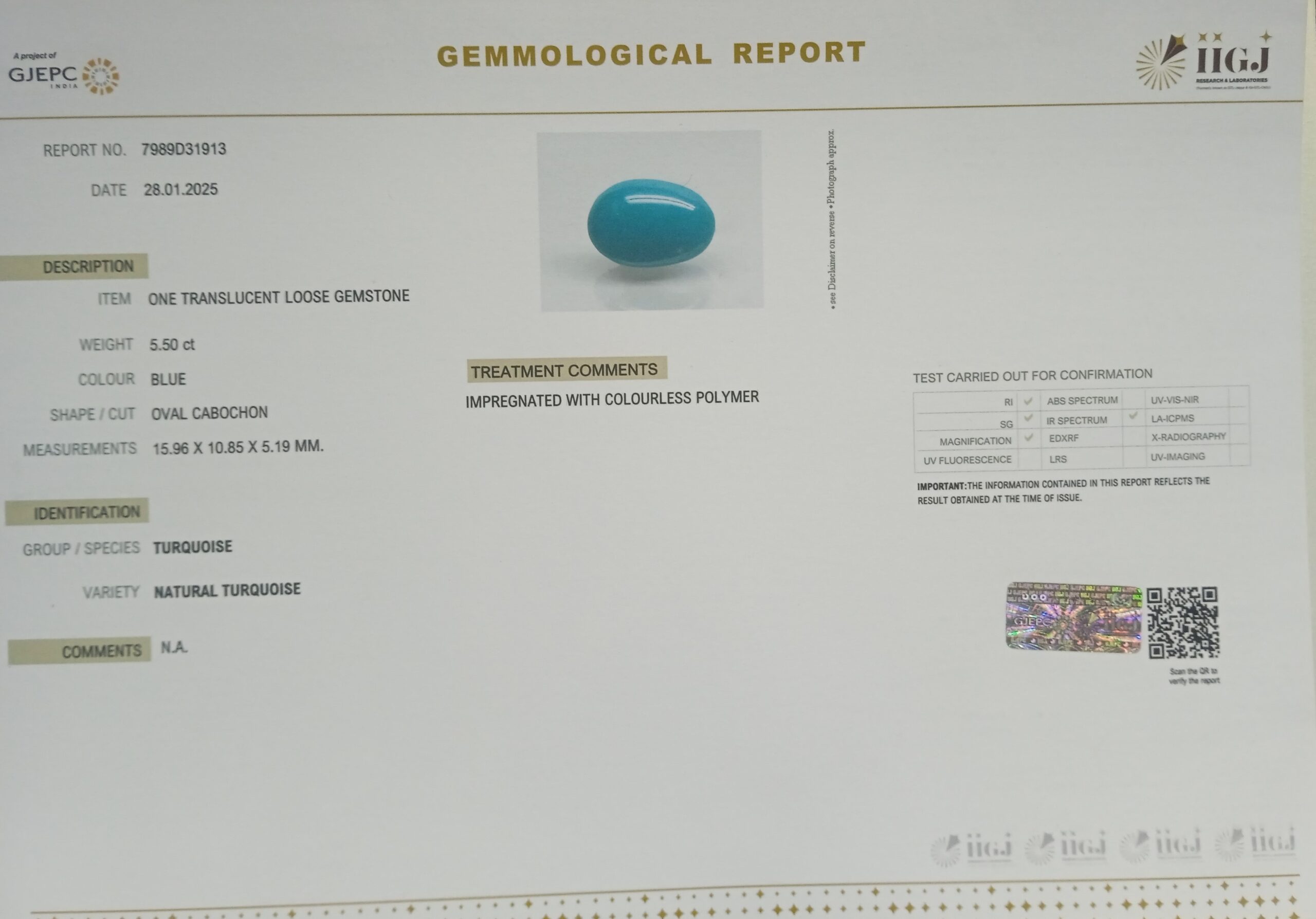 2576 scaled Turquoise 5.5 Ct.