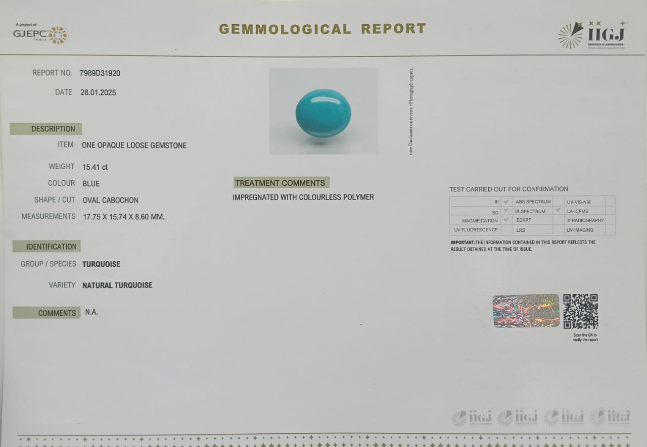 2583 Turquoise 15.41 Ct.