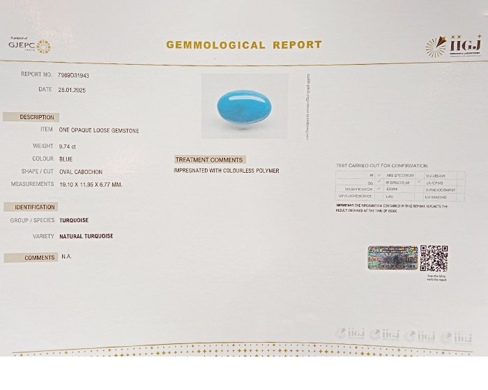 TURG3653 4 1 Turquoise 9.74 Ct.