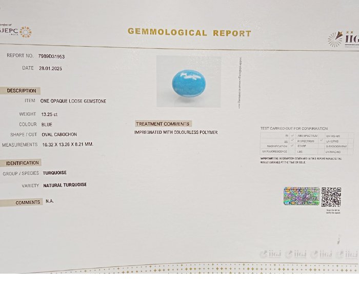 TURG3663 4 1 Turquoise 13.25 Ct.