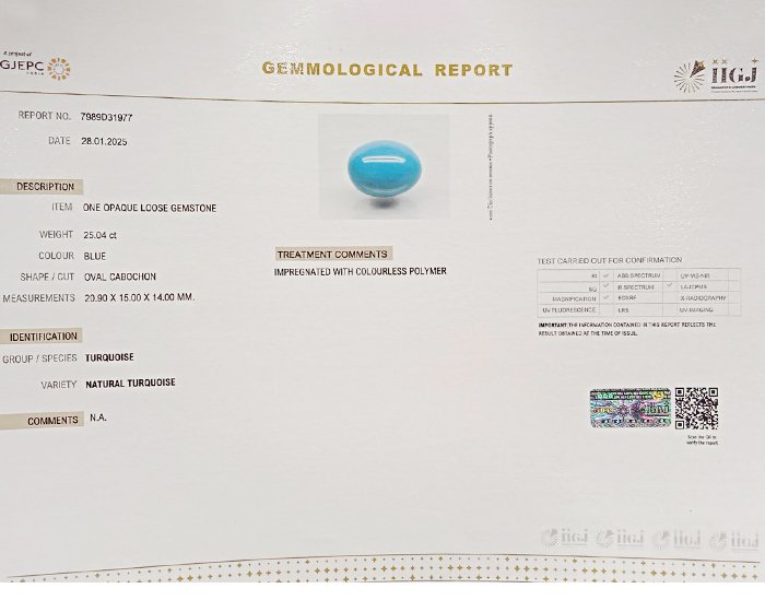 Turquoise 25.04 Ct.