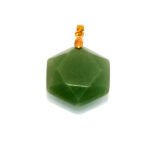 Green Aventurine  Hexagon Pendant