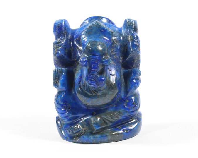 NLZGS FX 1 Natural Lapis Lazuli Ganesh Ji Statue