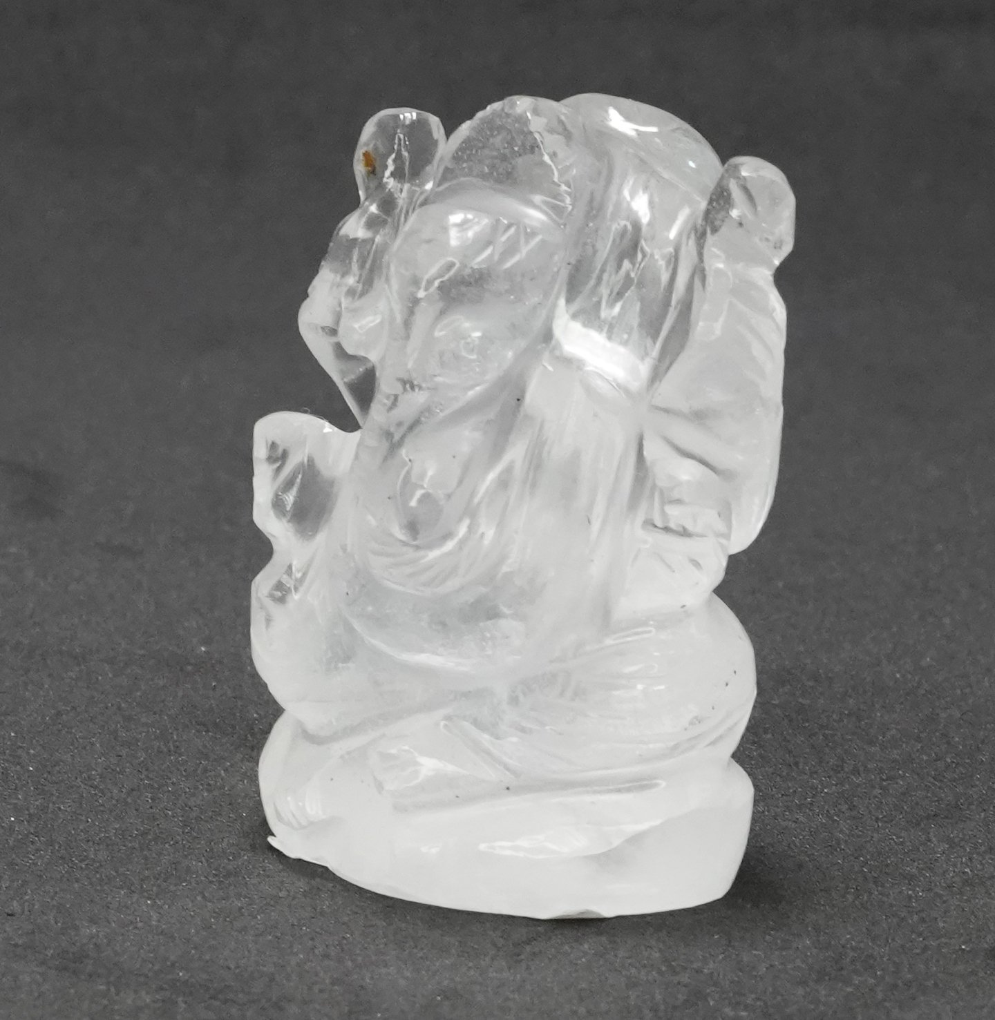 NSPGS FX 2 Natural Sphatik Ganesh Ji Statue