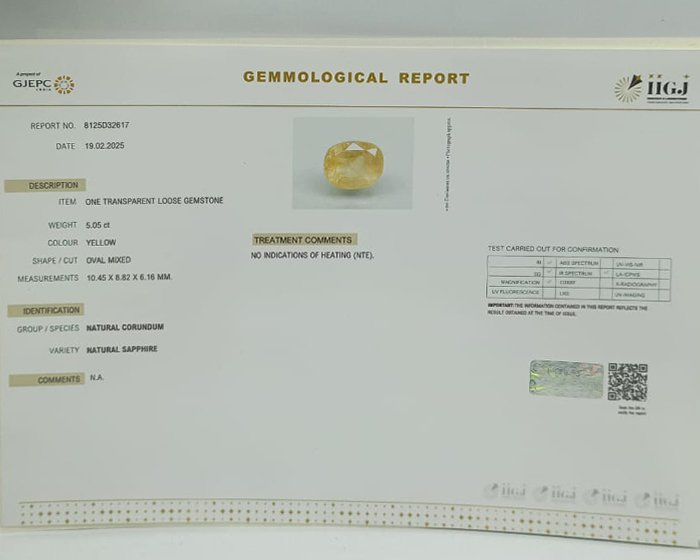 NYSP7945 4 1 Yellow Sapphire 5.05 Ct.