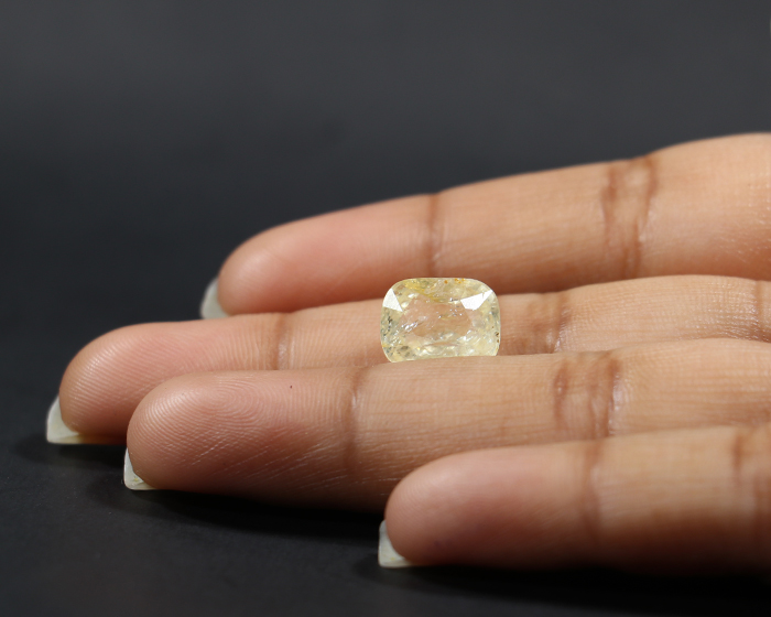 NYSPG7824 3 Yellow Sapphire 5.57 Ct.