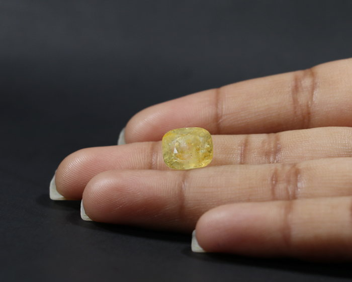 NYSPG7825 3 Yellow Sapphire 7.48 Ct.