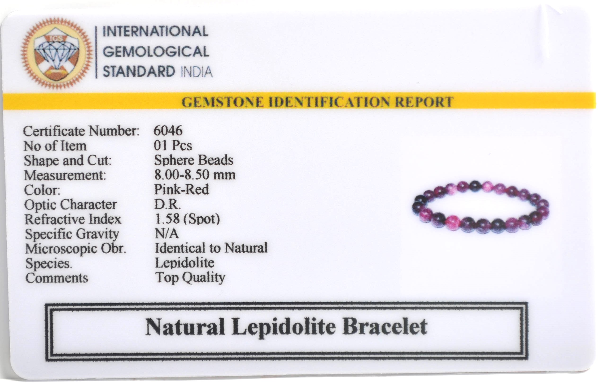 6046 Lepidolite Bracelet