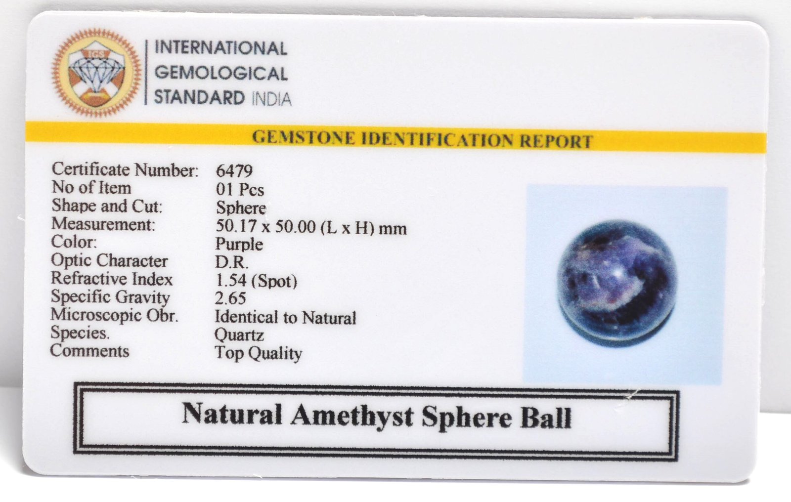 6479 scaled Amethyst Sphere