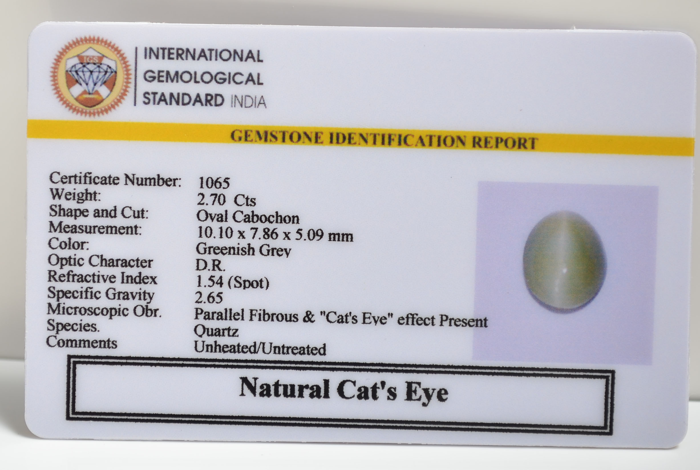 CEG2736 1 3 CATS EYE 2.7 Ct.
