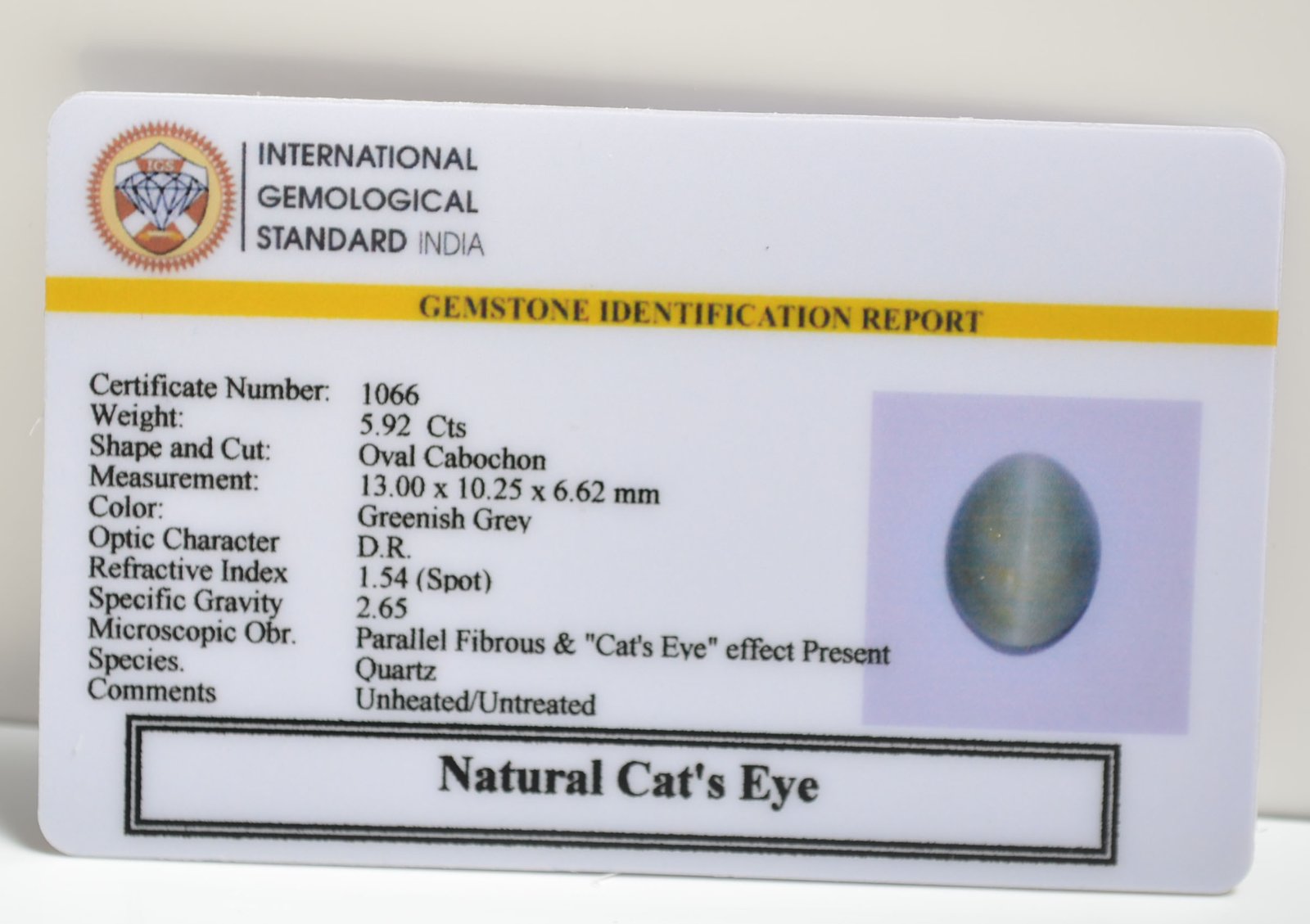CEG2737 1 3 CATS EYE 5.92 Ct.