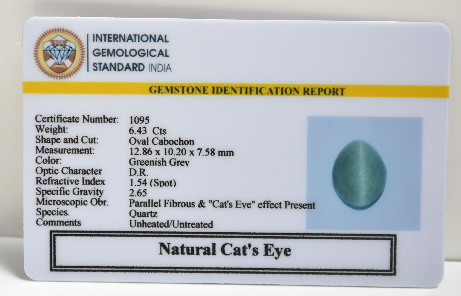 CEG2745 1 1 CATS EYE 6.43 Ct.
