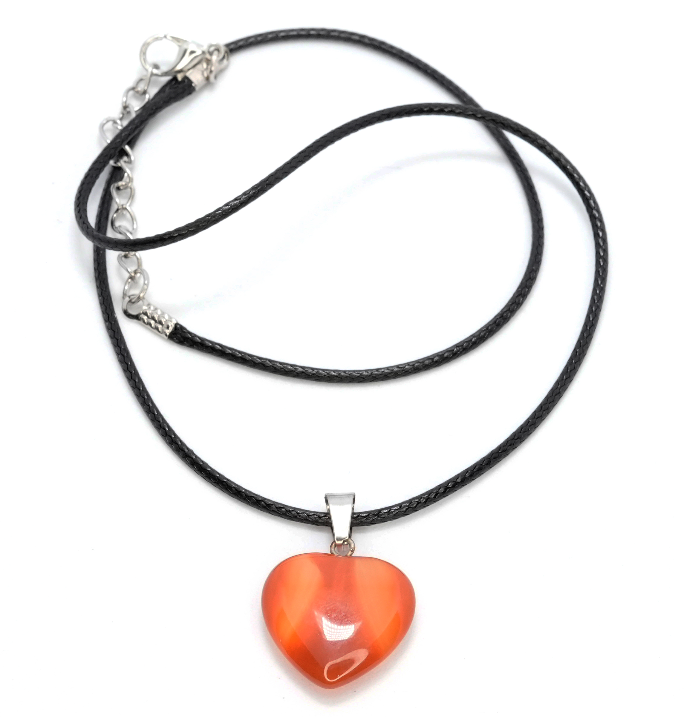 Carnelian c Carnelian Heart Pendant