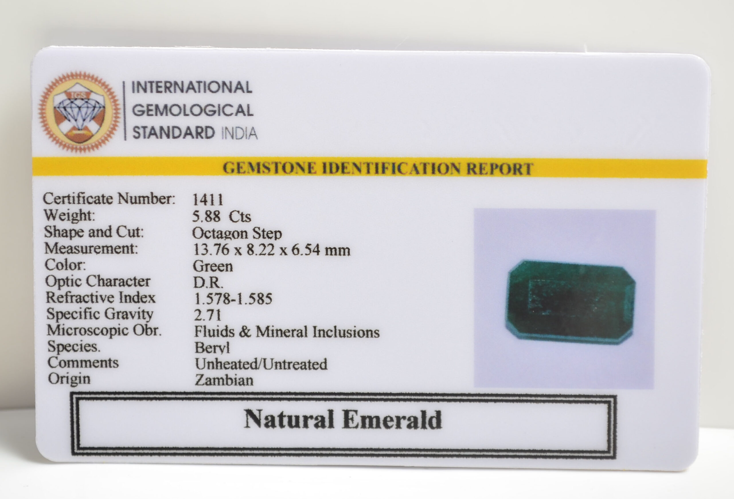 EMRD21119 2 1 scaled EMERALD 5.88 Ct.