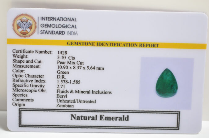 EMERALD 3.1 Ct.