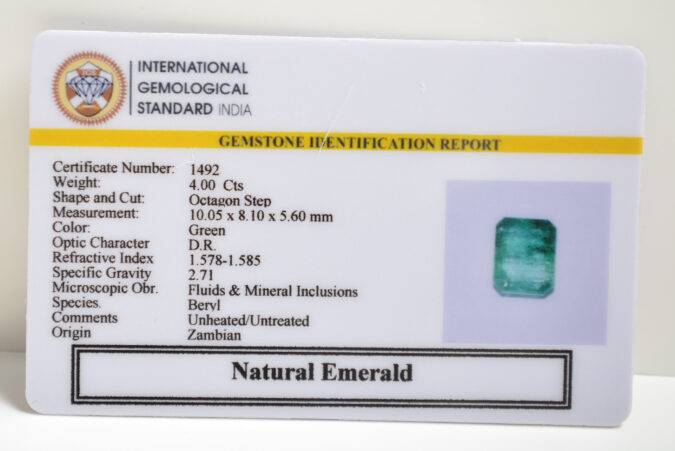 EMERALD 4 Ct.