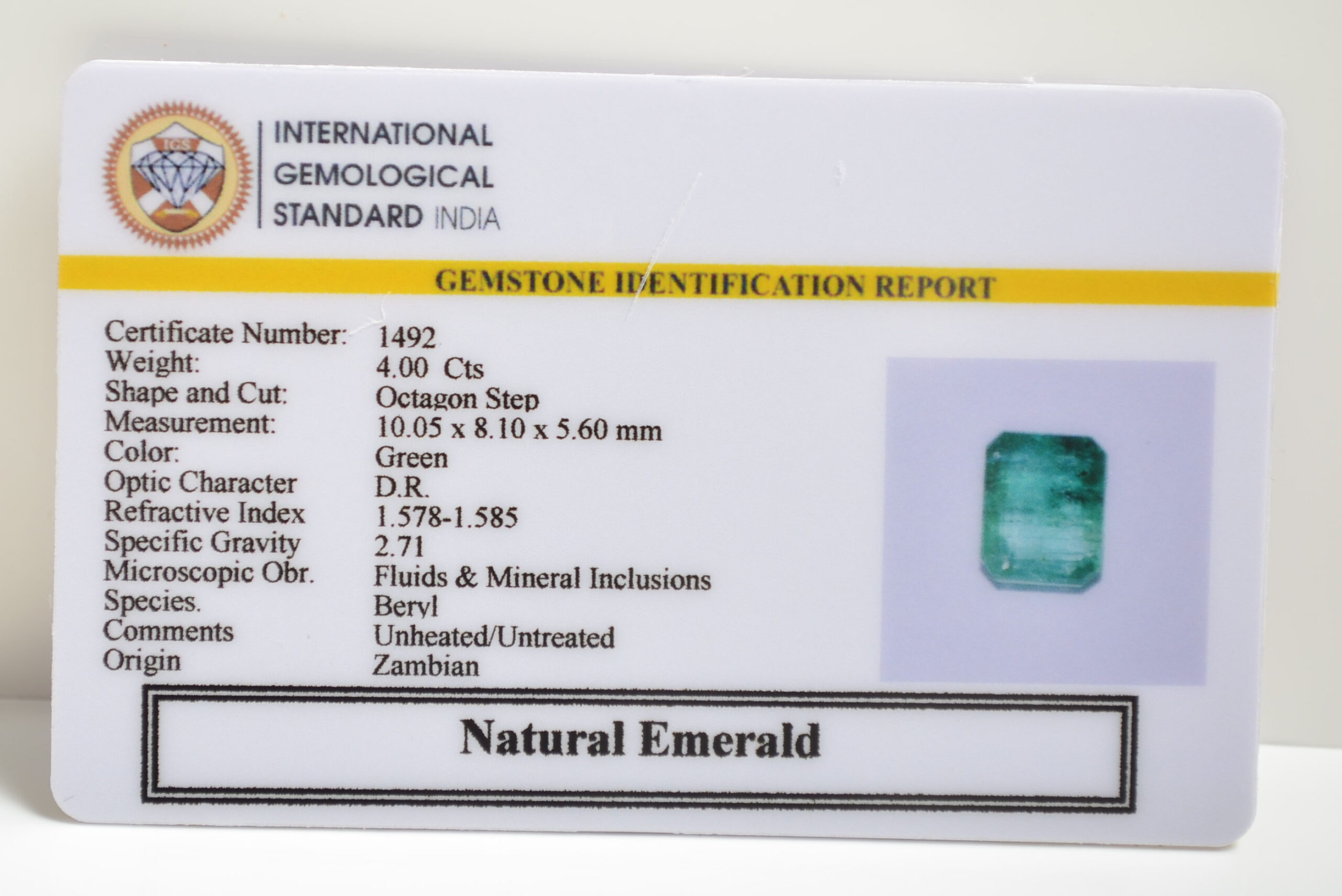 EMERALD 4 Ct.