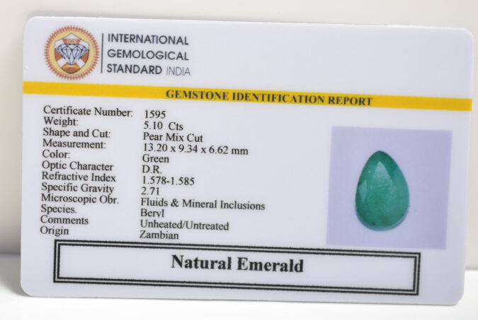 EMERALD 5.1 Ct. EMERALD 5.1 Ct.
