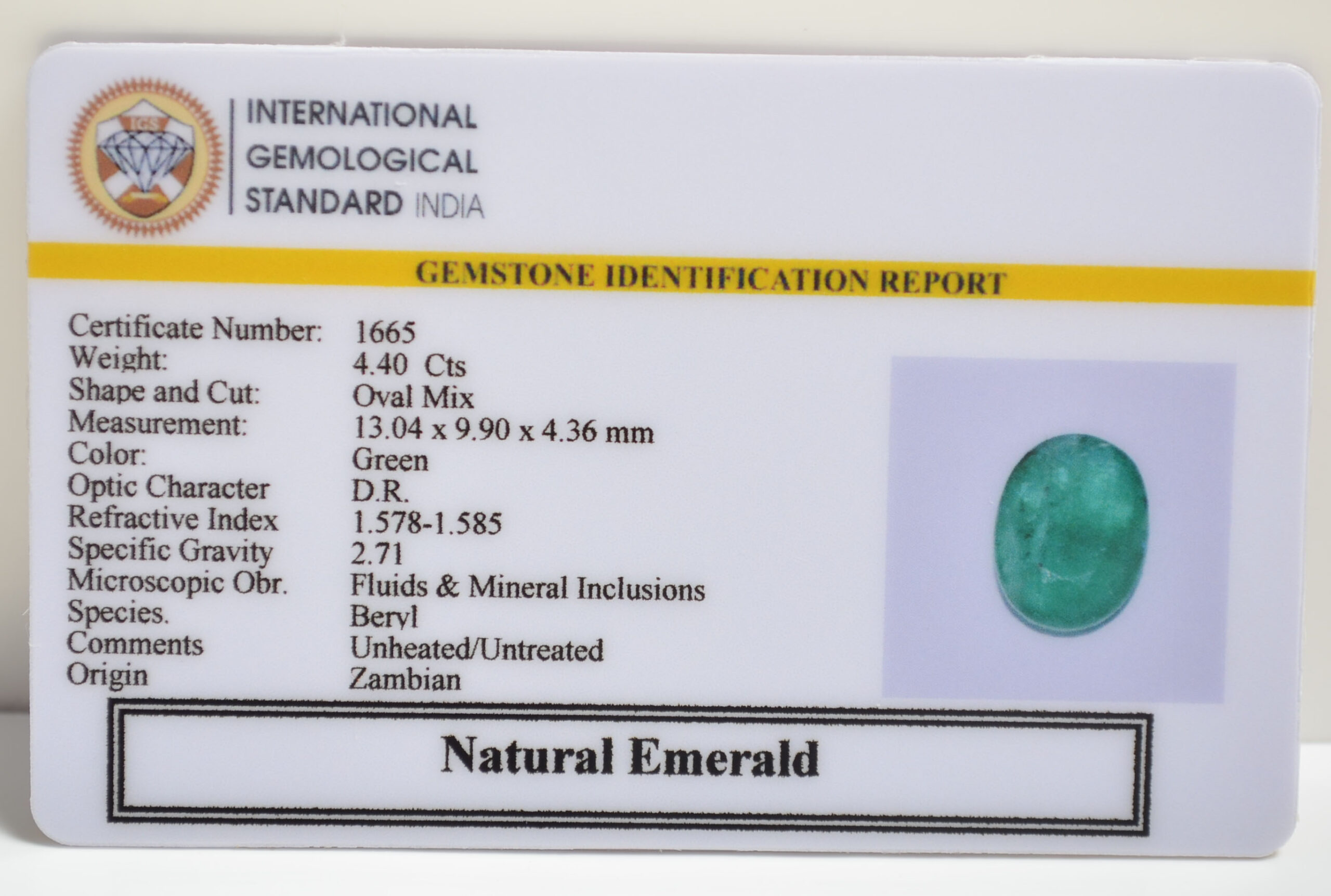 EMERALD 4.4 Ct.