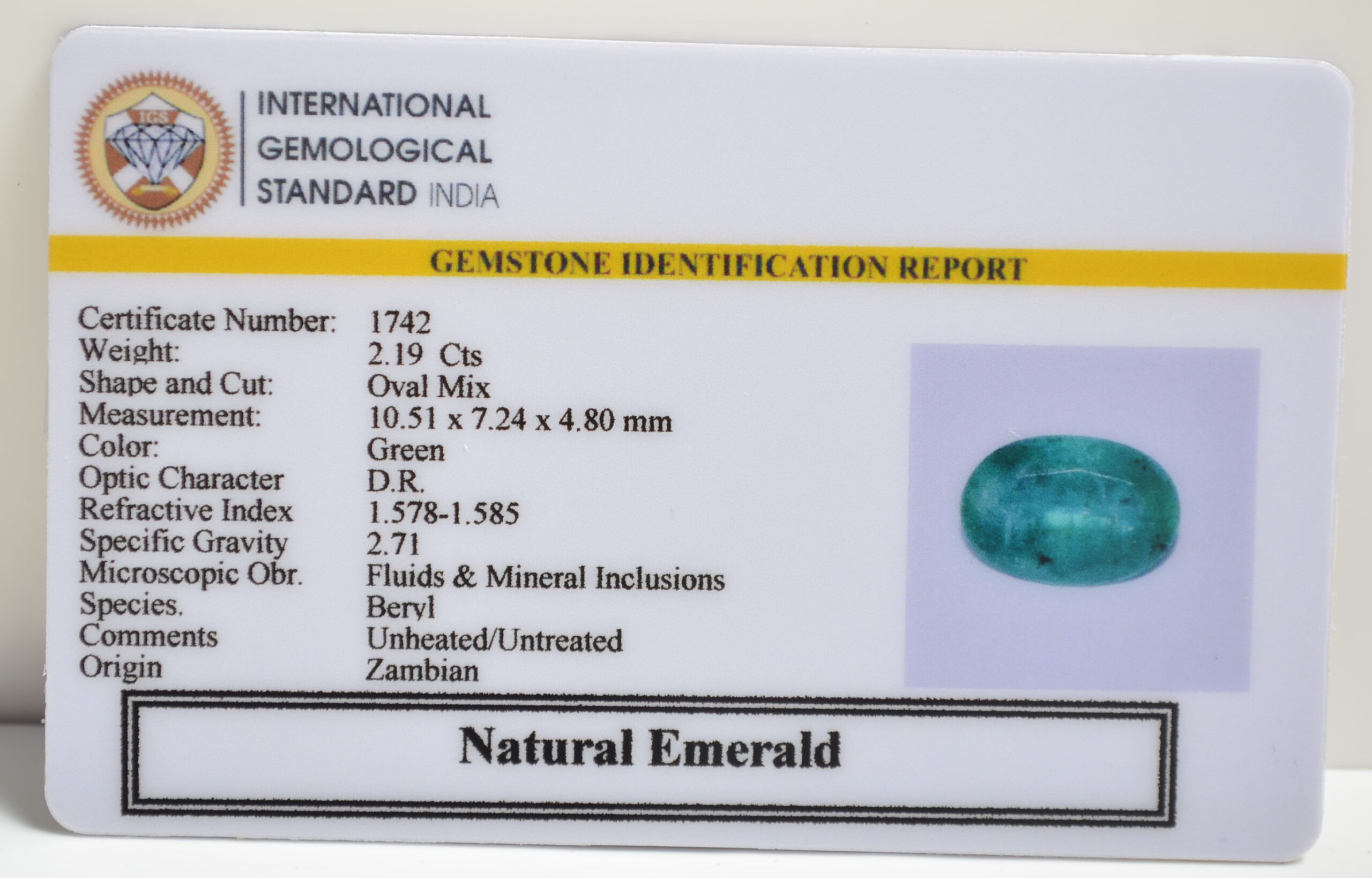 EMRD21344 2 scaled EMERALD 2.19 Ct.