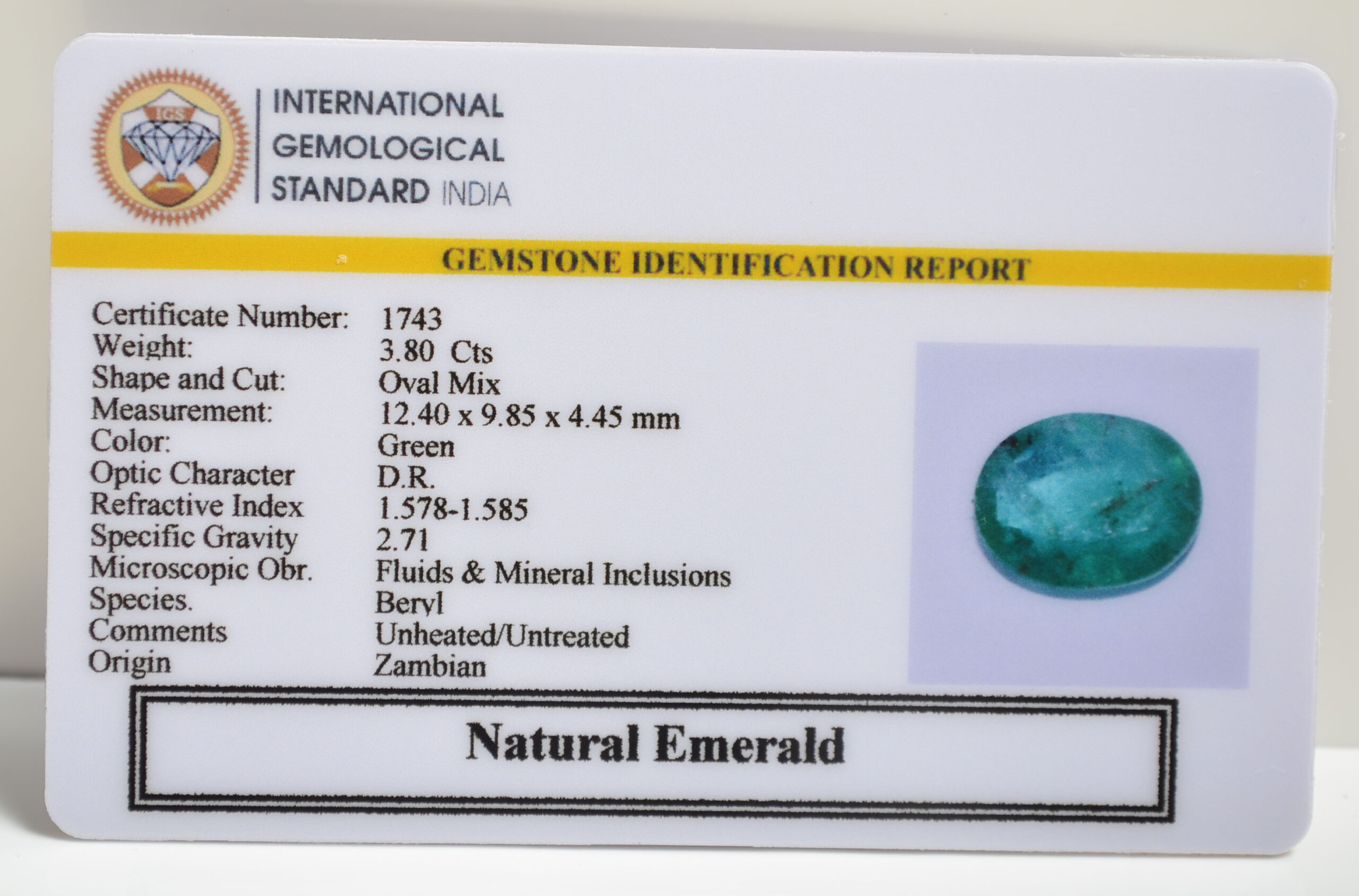 EMRD21345 2 scaled EMERALD 3.8 Ct.
