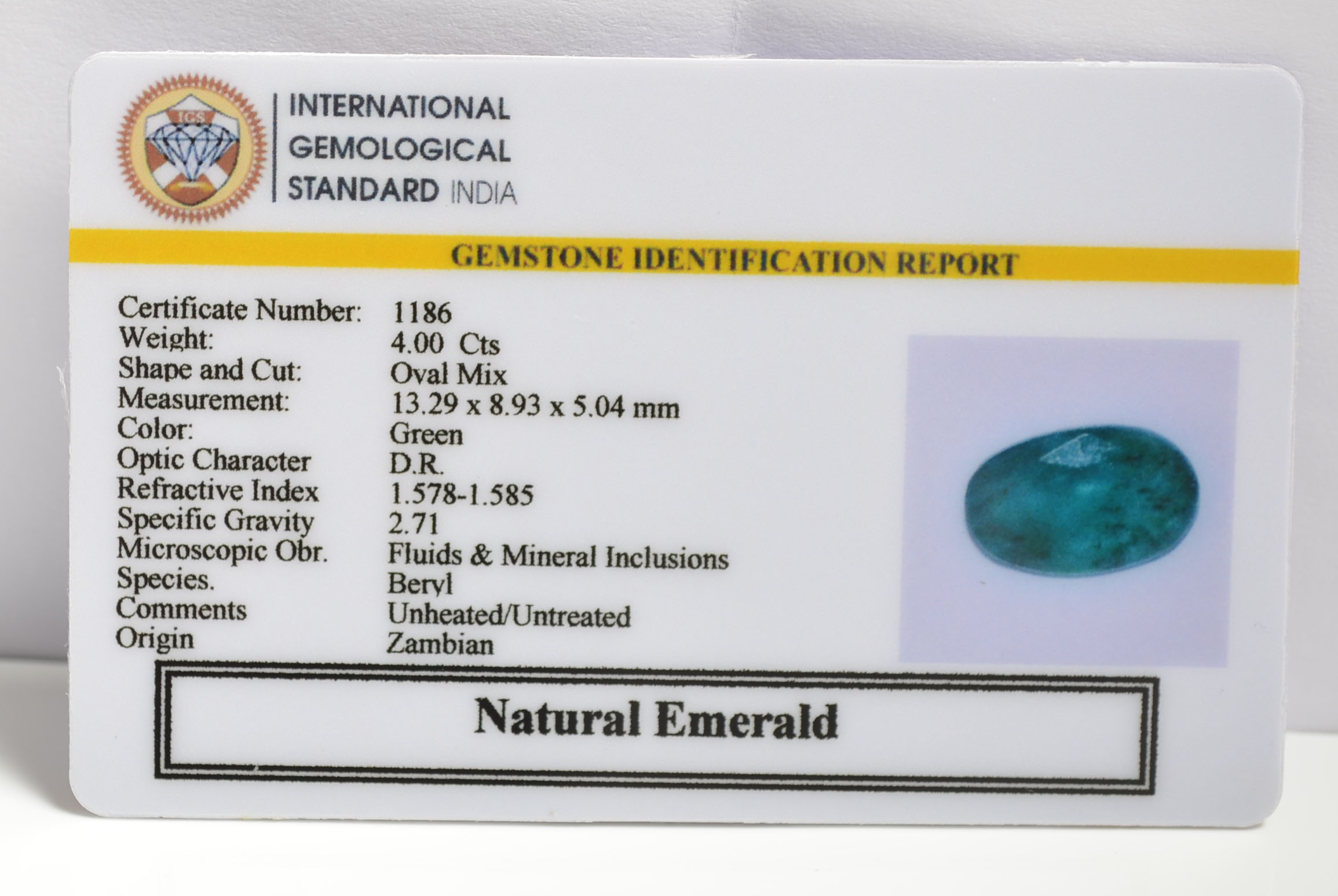 EMERALD 4 Ct. 3 EMRG20223 1 1 EMERALD 4 Ct.
