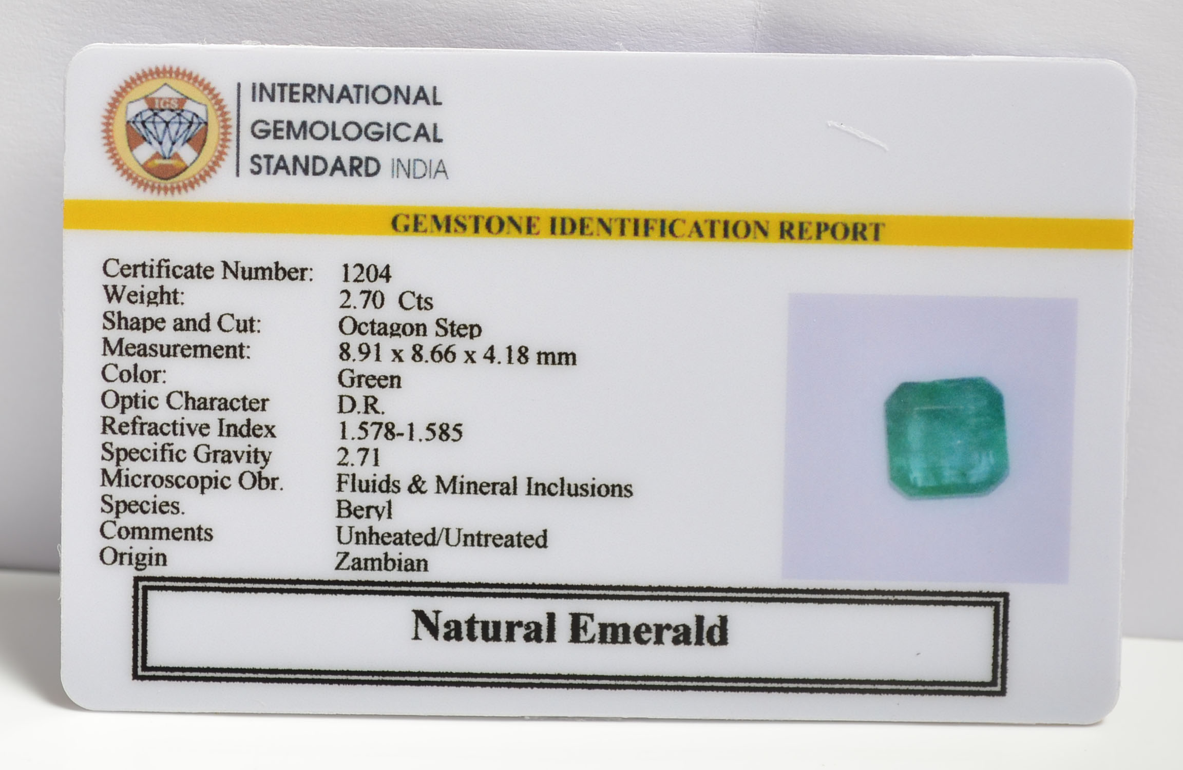 EMRG20229 1 1 EMERALD 2.7 Ct.
