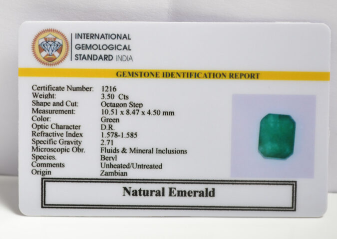 EMERALD 3.5 Ct.