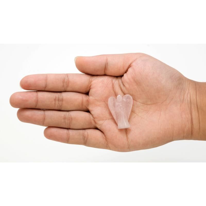 Rose Quartz a Rose Quartz Angel (1 Inch)