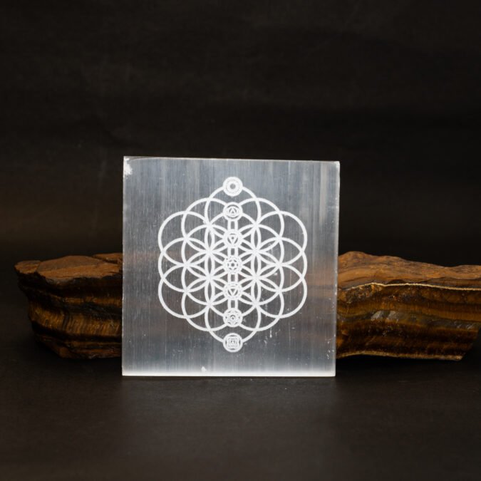 Selenite Chakra Plate Selenite Chakra Plate