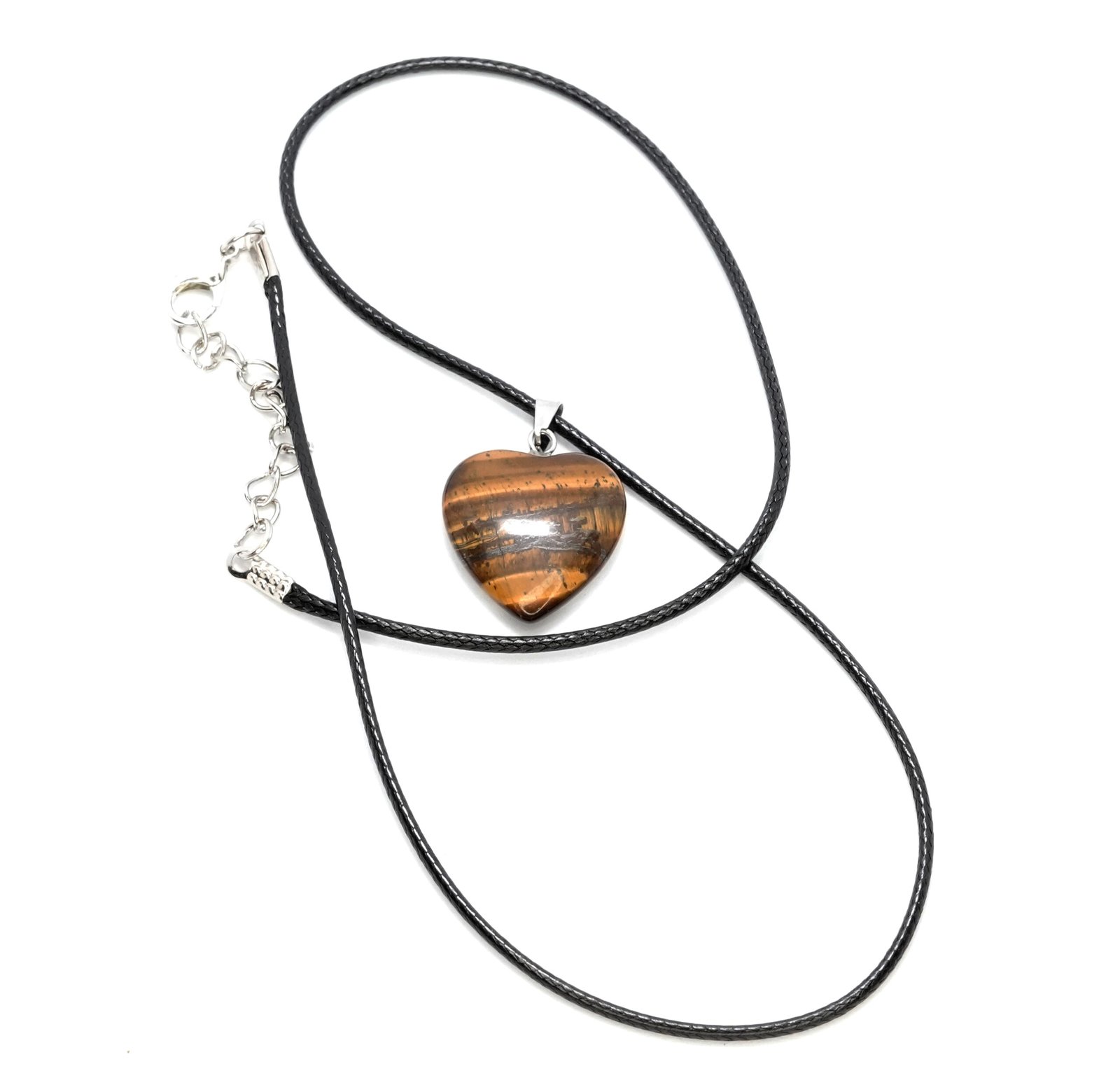 Tiger Eye a scaled Tiger's Eye Heart Pendant
