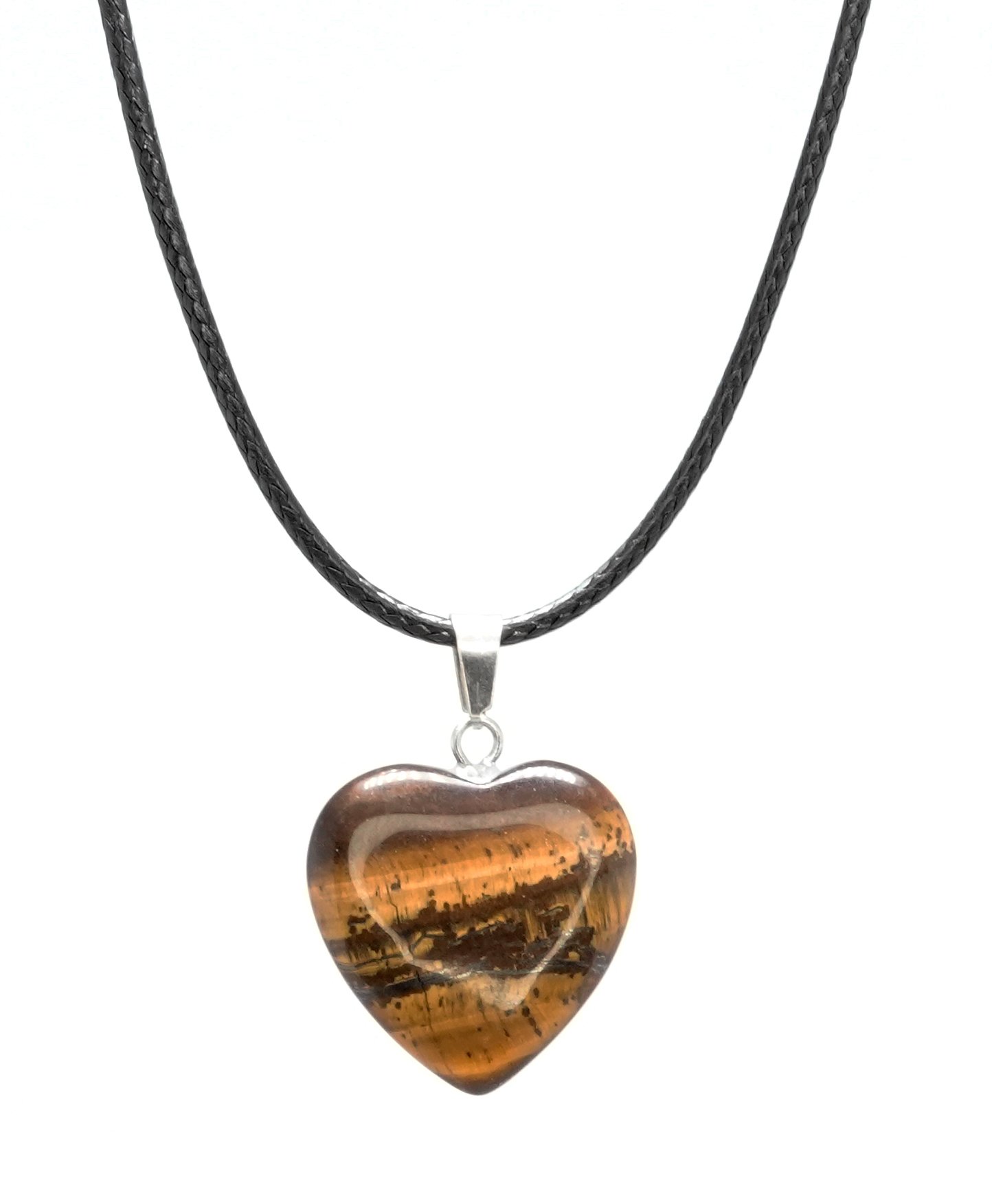Tiger Eye c Tiger's Eye Heart Pendant
