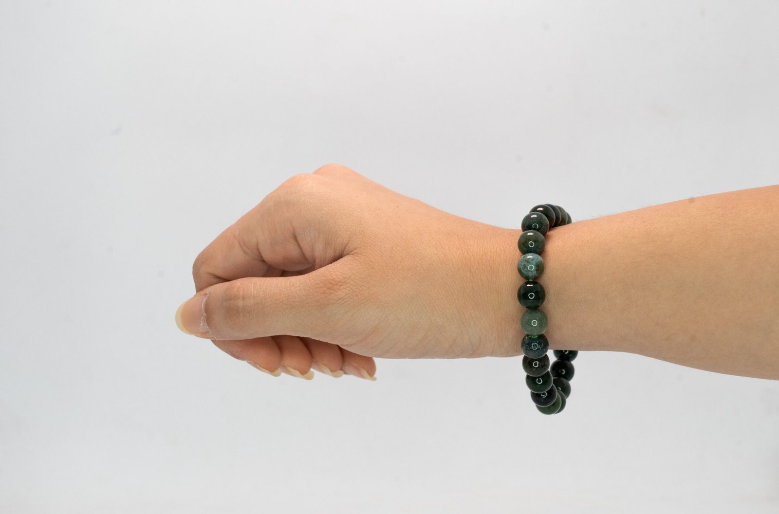 mossagate scaled Moss Agate Bracelet