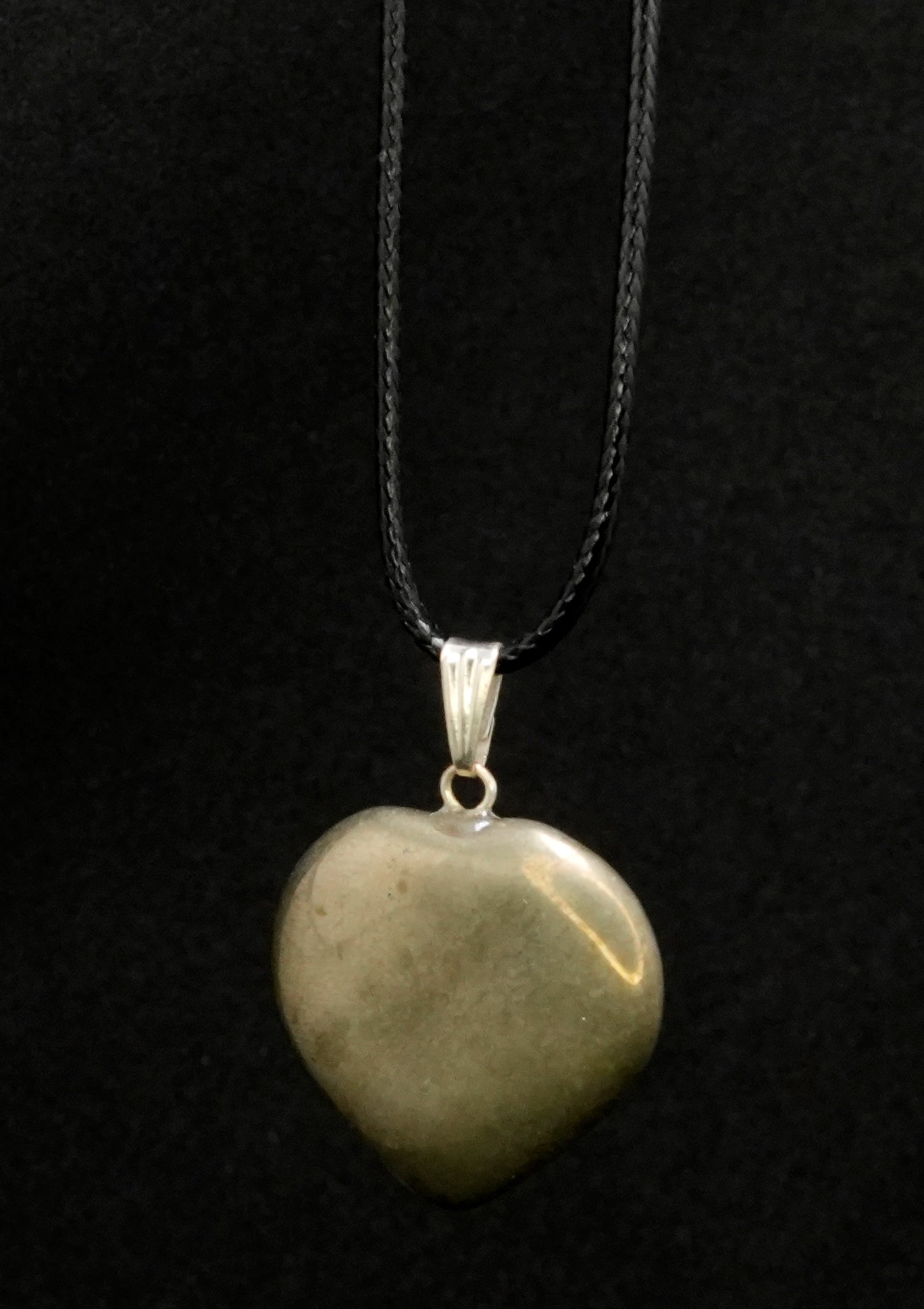 26 Pyrite Heart Pendant