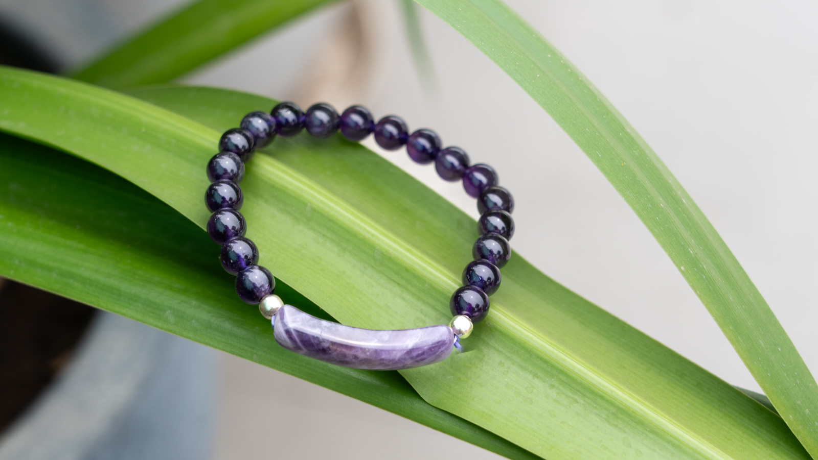 Amethyst Energy curve Bracelet 2 Amethyst Energy Curve Bracelet