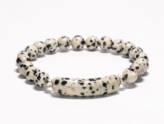 DSC05391 1 Dalmatian Jasper Energy Curve Bracelet