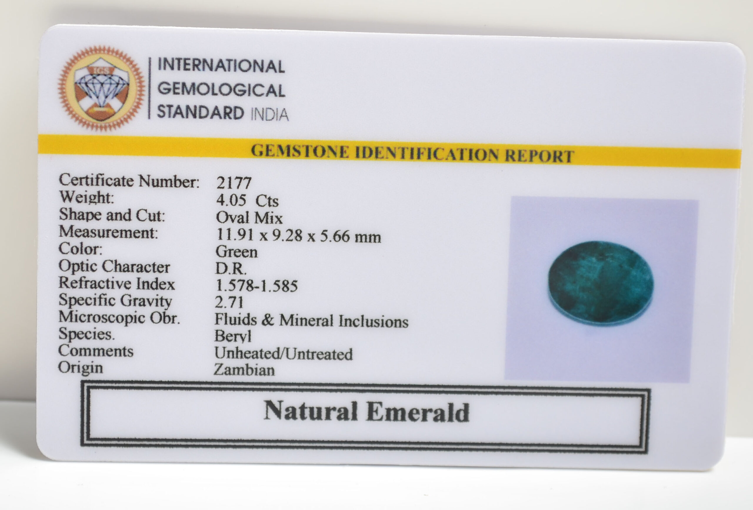 EMRD21456 2 scaled EMERALD 4.05 Ct.