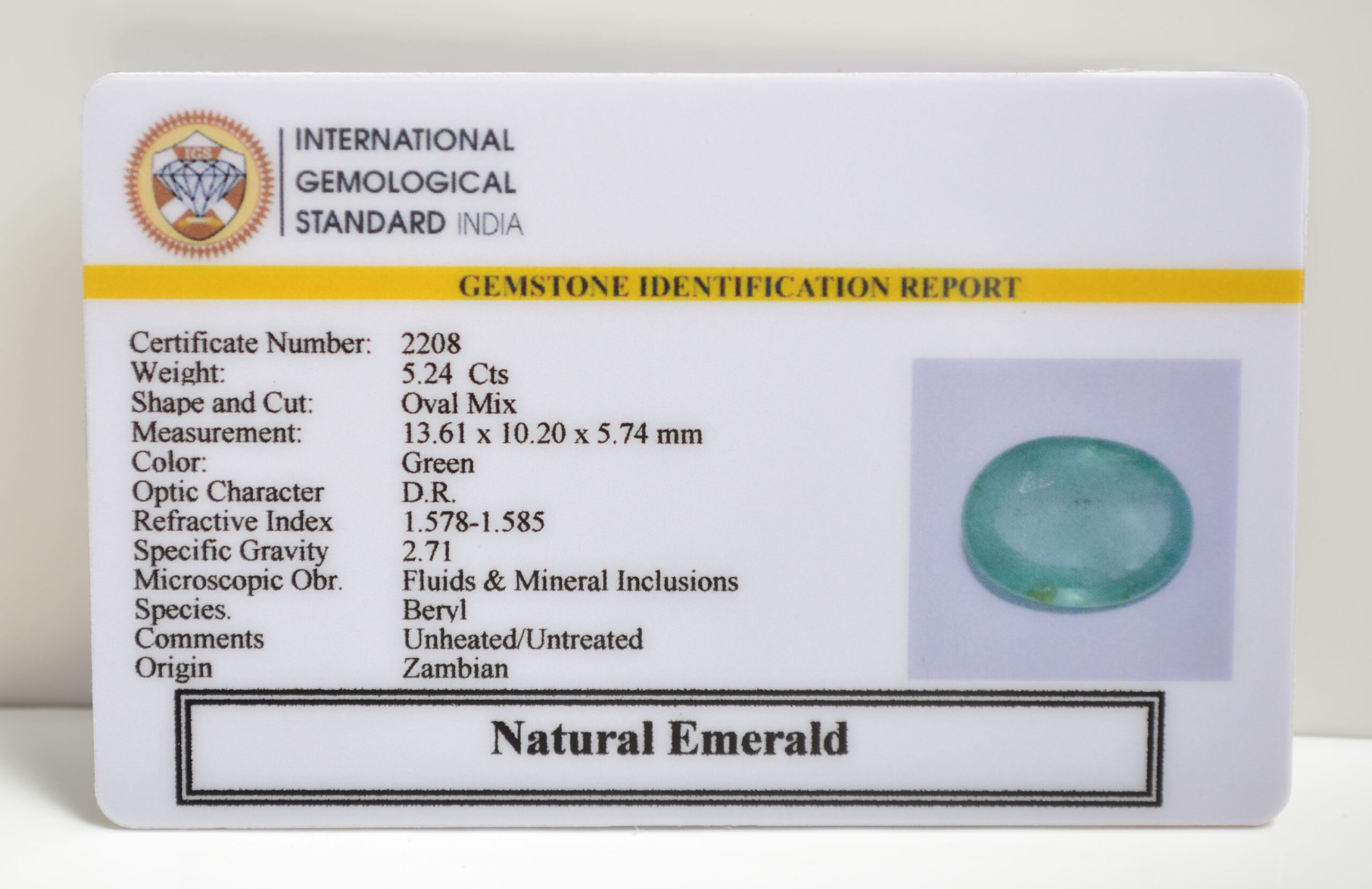 EMRD21477 2 scaled EMERALD 5.24 Ct.