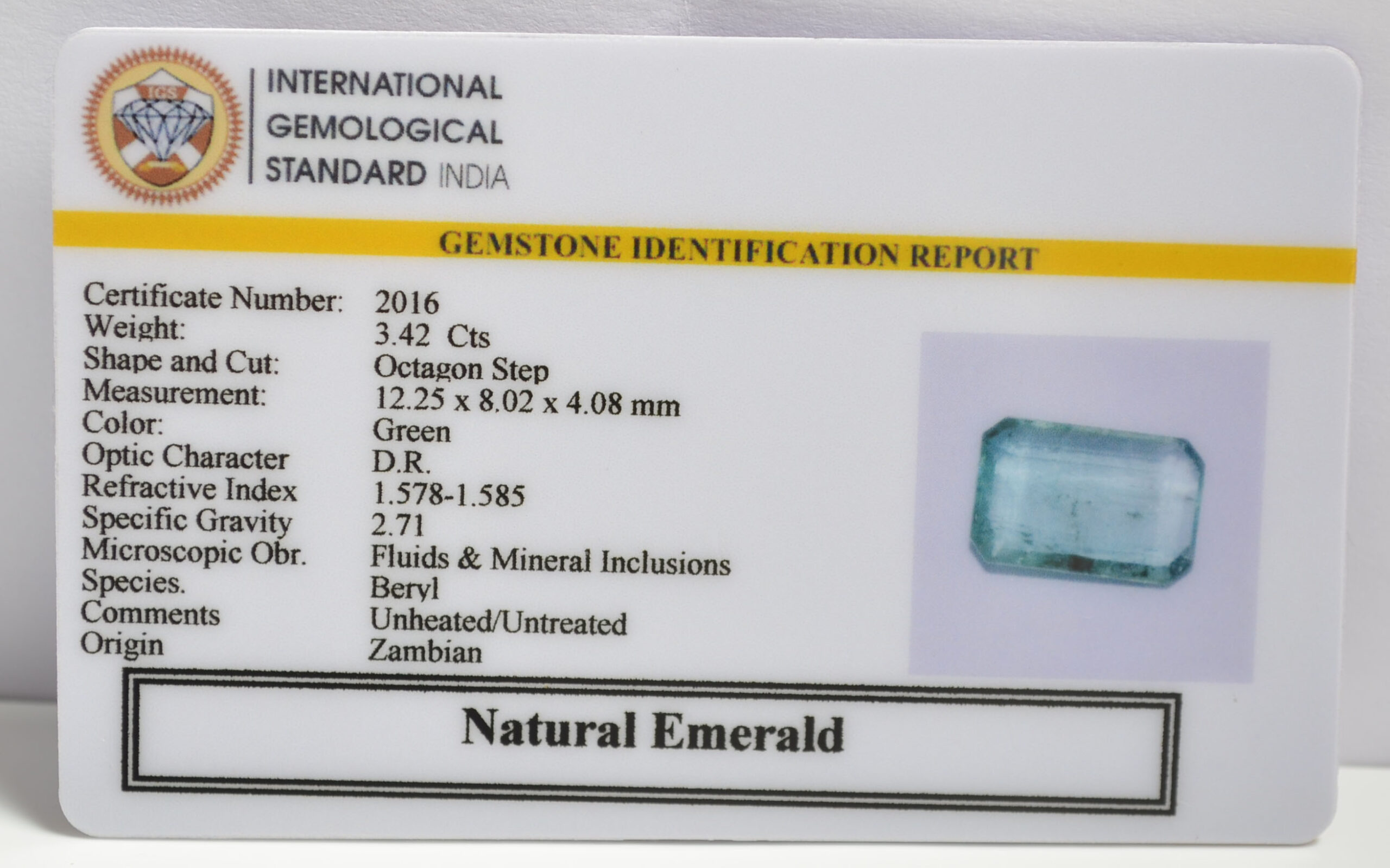 EMRG20420 1 scaled EMERALD 3.42 Ct.