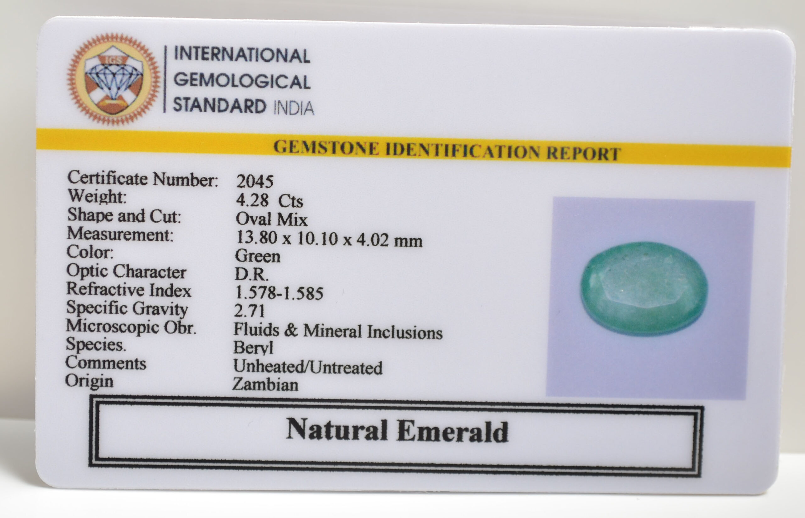 EMRG20434 1 scaled EMERALD 4.28 Ct.