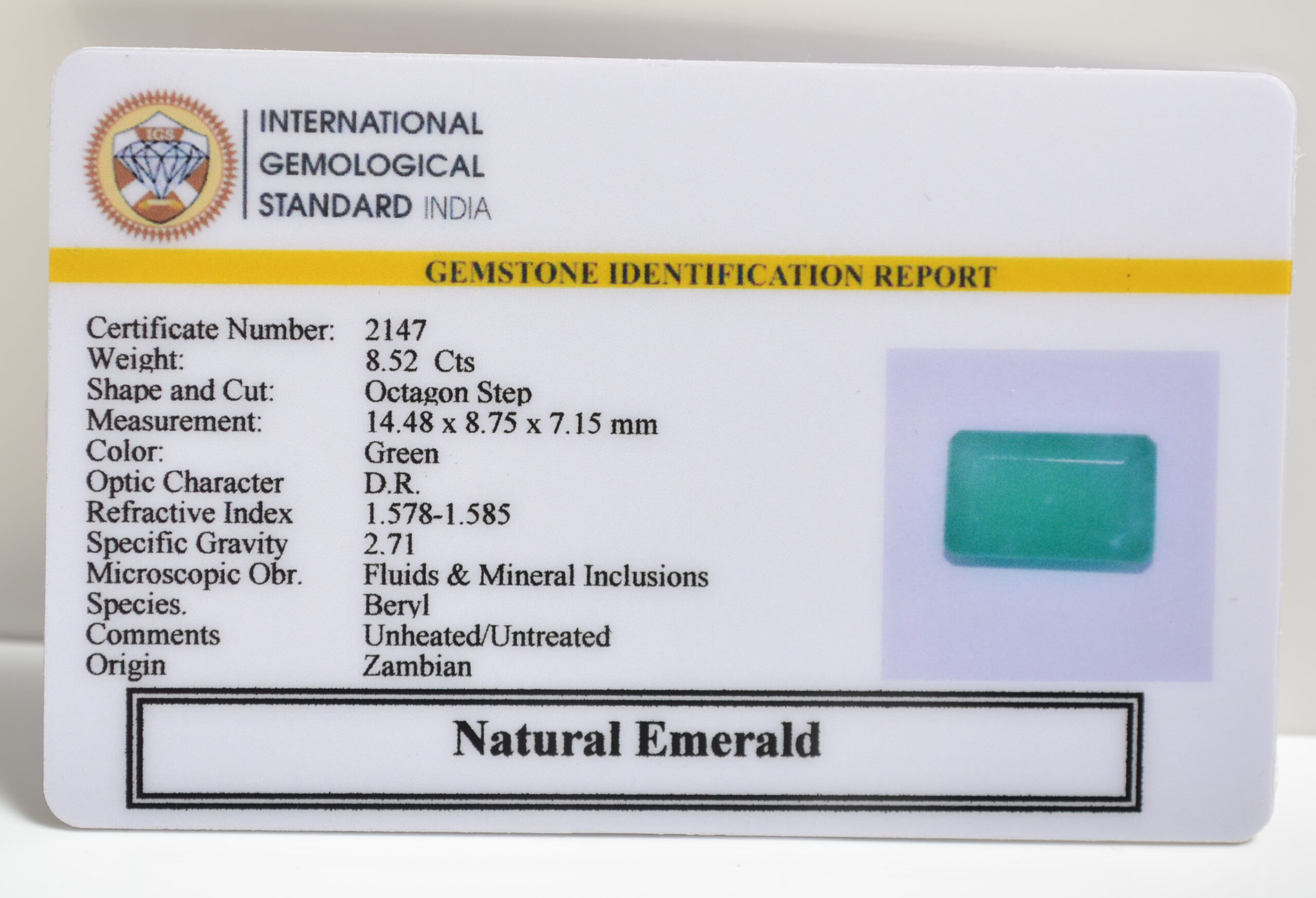 EMRG20437 1 scaled EMERALD 8.52 Ct.
