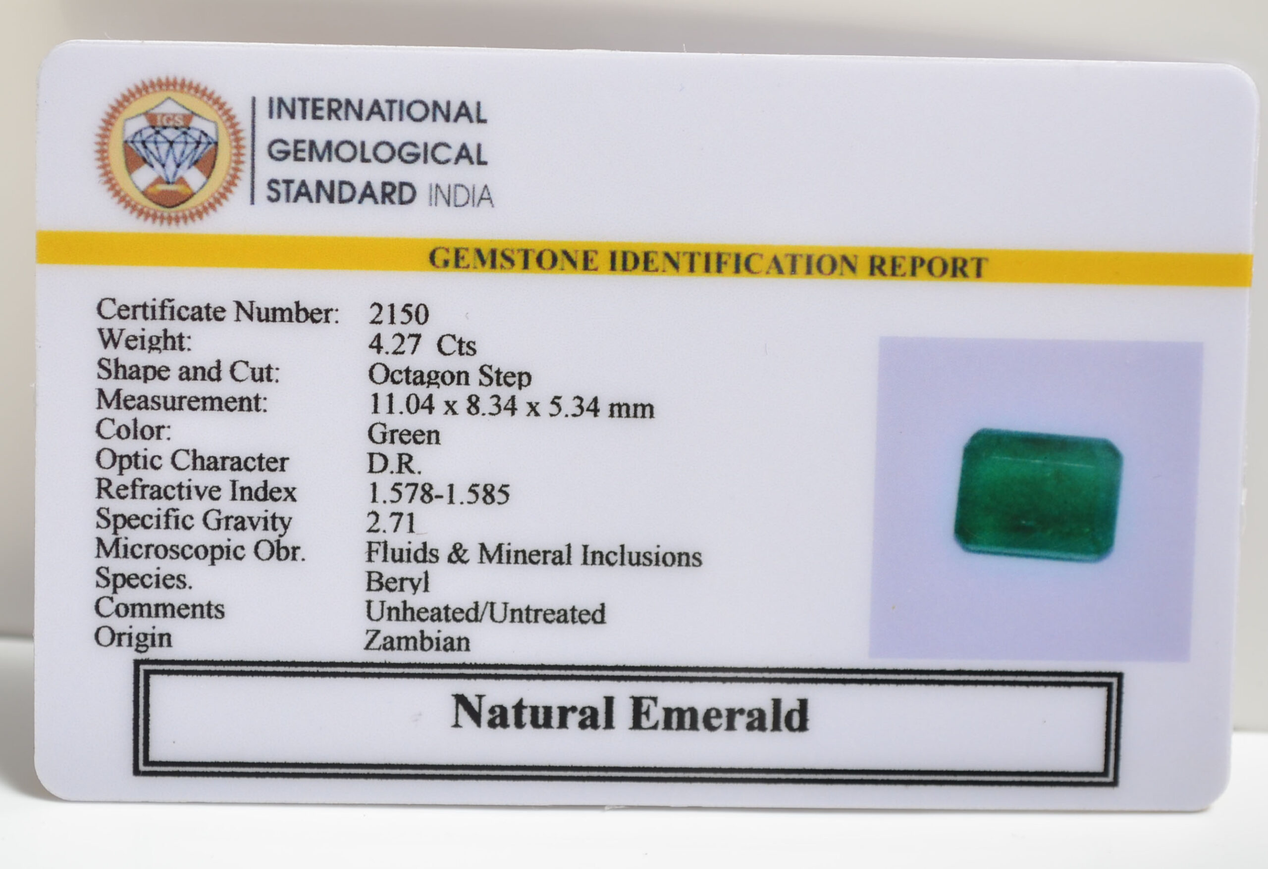 EMRG20439 1 scaled EMERALD 4.27 Ct.