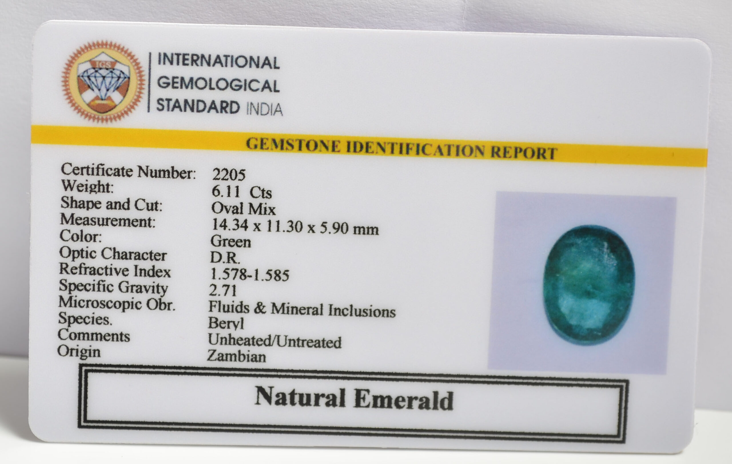 EMRG20457 1 scaled EMERALD 6.11 Ct.