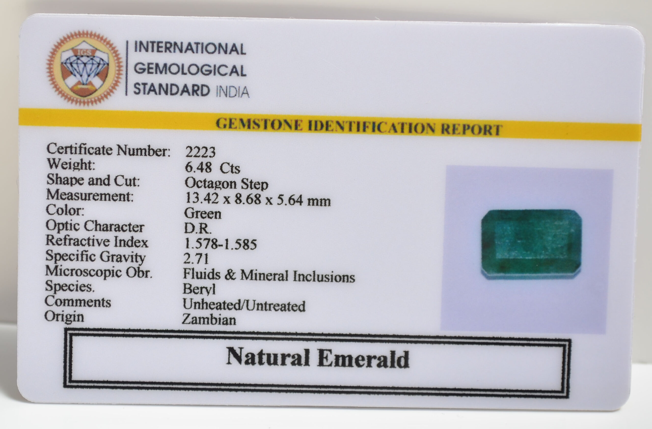 EMRG20468 1 scaled EMERALD 6.48 Ct.