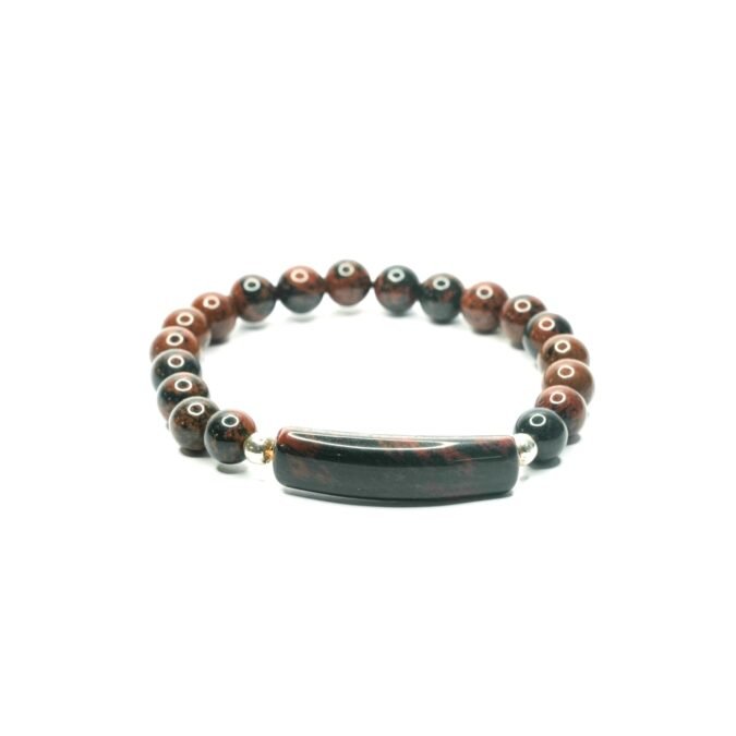 Mahogany Energy curve bracelet Jasper Energy Curve Bracelet