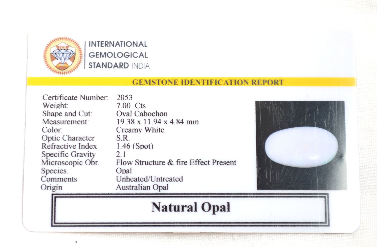 OPL9132 2 OPAL 7 Ct.