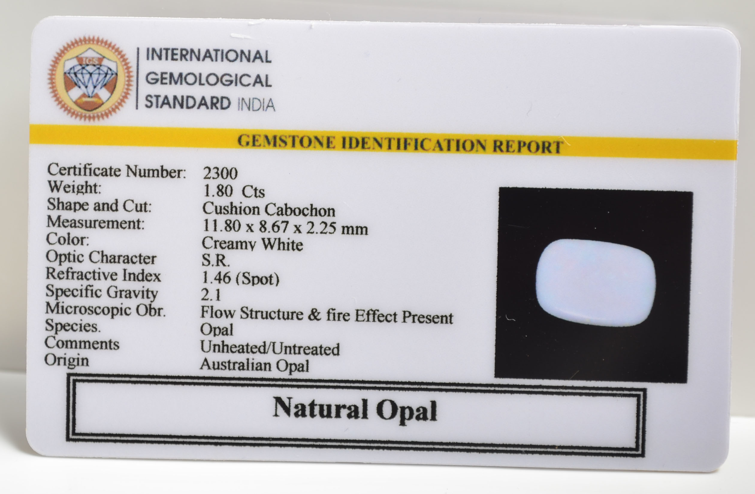 OPLG8811 1 1 OPAL 1.8 Ct.