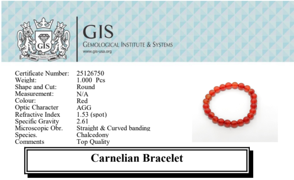 RDCRN FX Red Carnelian Bracelet